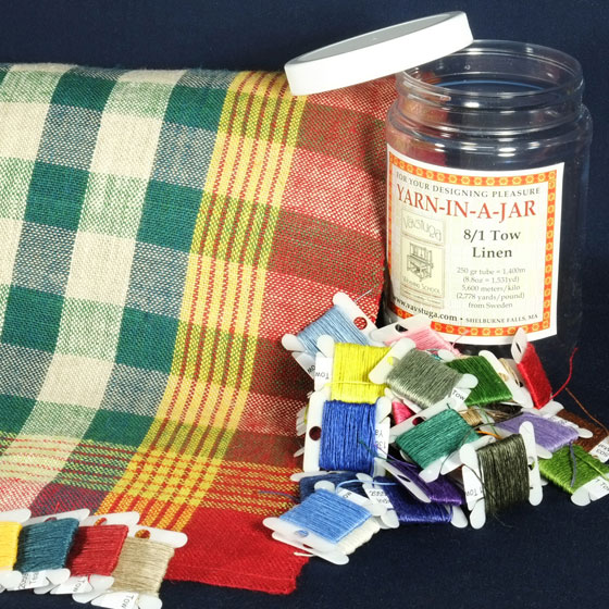 Vavstuga 8/1 Tow linen YarninaJar